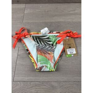 Nike Women’s Small Bikini Bottoms Floral Side Tie New